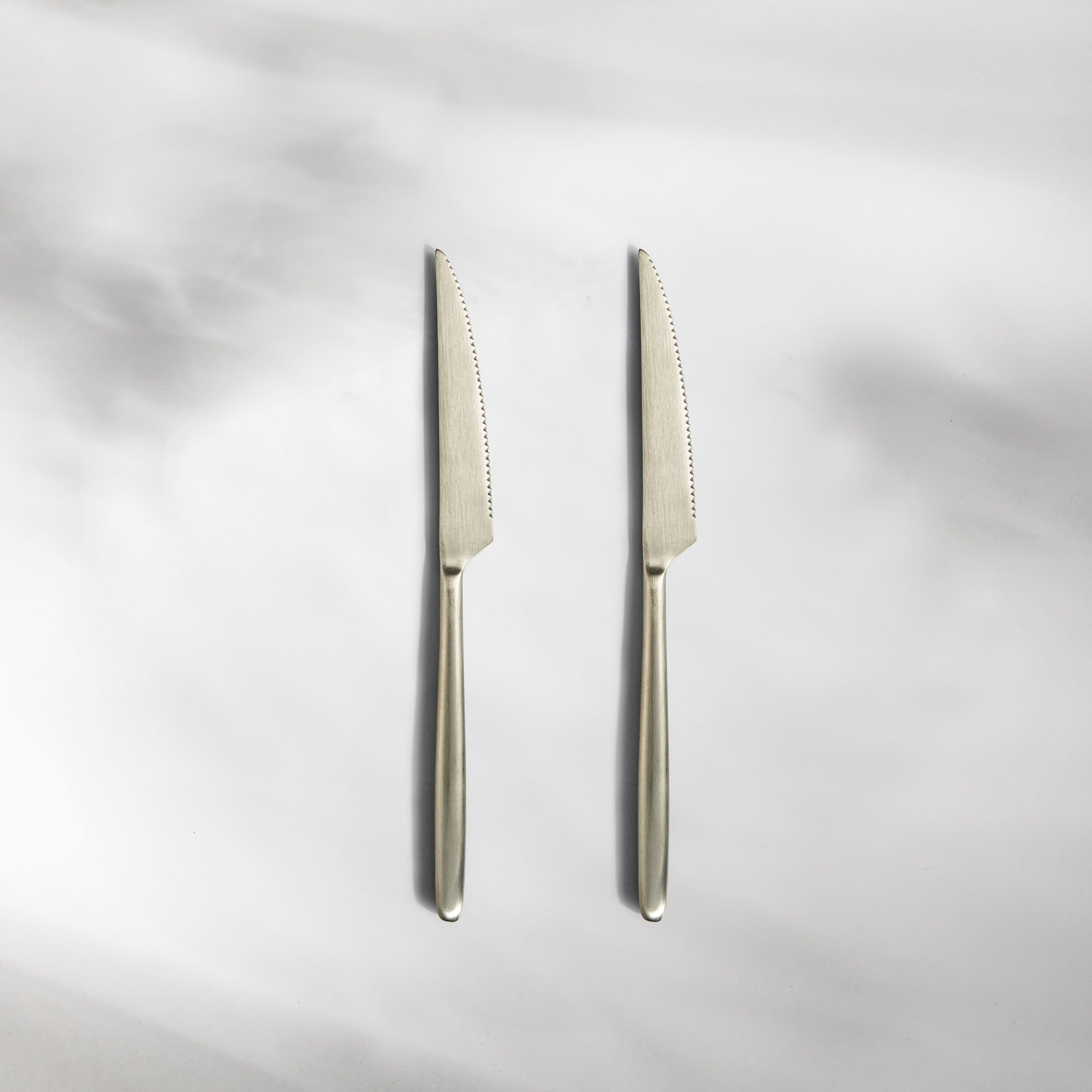 Steak Knives (4 Pcs) - Matte Champagne Gold