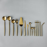 Minimalist/ French Flatware Salad Servers, Serving Utensils & Individual Pieces-JAZZUPCO-JAZZUPCO