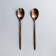 Salad Servers & Utensils-JAZZUPCO-Matte Rose Gold-Salad Servers Set-JAZZUPCO