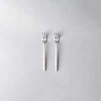 Matching Pieces-JAZZUPCO-Matte Silver-Fruit Fork (2 Pieces)-JAZZUPCO