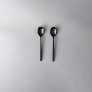 Ava Salad Servers, Serving Utensils & Individual Pieces-JAZZUPCO-Matte Black-Teaspoon (2 Pieces)-JAZZUPCO