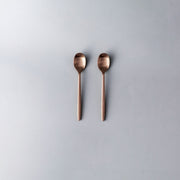 Ava Salad Servers, Serving Utensils & Individual Pieces-JAZZUPCO-Matte Rose Gold-Teaspoon (2 Pieces)-JAZZUPCO