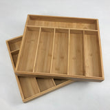 Stackable Kitchen Drawer Organizer-JAZZUPCO-Bamboo-2 Organizers (Stackable)-JAZZUPCO