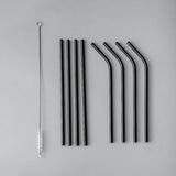 Minimalist Straw Set-JAZZUPCO-Matte Black-Straw Set (9 Pieces)-JAZZUPCO