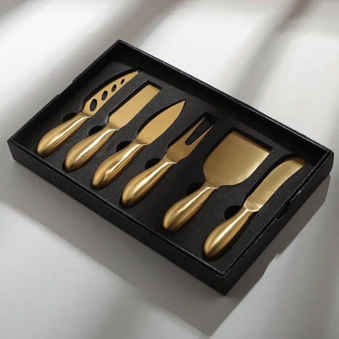 Gold Cheese Knife Set-JAZZUPCO-JAZZUPCO
