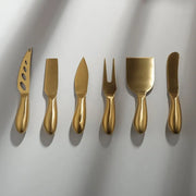 Gold Cheese Knife Set-JAZZUPCO-Matte Gold-1 Set-JAZZUPCO