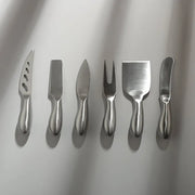 Gold Cheese Knife Set-JAZZUPCO-Matte Silver-1 Set-JAZZUPCO