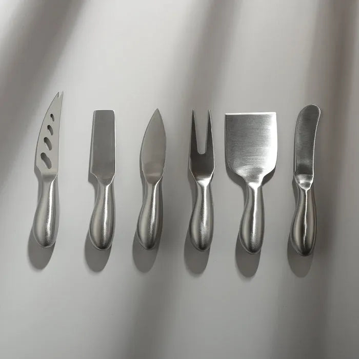 Gold Cheese Knife Set-JAZZUPCO-Matte Silver-1 Set-JAZZUPCO