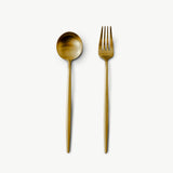 Gilded Serving Utensils & Salad Servers-JazzUpCo-JAZZUPCO