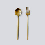 Gilded Serving Utensils & Salad Servers-JazzUpCo-JAZZUPCO