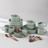 Summer Bundle Set-JAZZUPCO-Matte Sage Green-Minimalist Flatware 2.0-Matte Rose Gold-JAZZUPCO