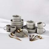 Summer Bundle Set-JAZZUPCO-Matte Dove Gray-Minimalist Flatware 2.0-Matte Gold-JAZZUPCO
