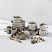 Summer Bundle Set-JAZZUPCO-Matte Dove Gray-Minimalist Flatware 2.0-Matte Gold-JAZZUPCO