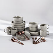 Summer Bundle Set-JAZZUPCO-Matte Dove Gray-Minimalist Flatware 2.0-Matte Rose Gold-JAZZUPCO