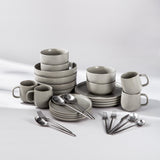 Summer Bundle Set-JAZZUPCO-Matte Dove Gray-Minimalist Flatware 2.0-Matte Silver-JAZZUPCO