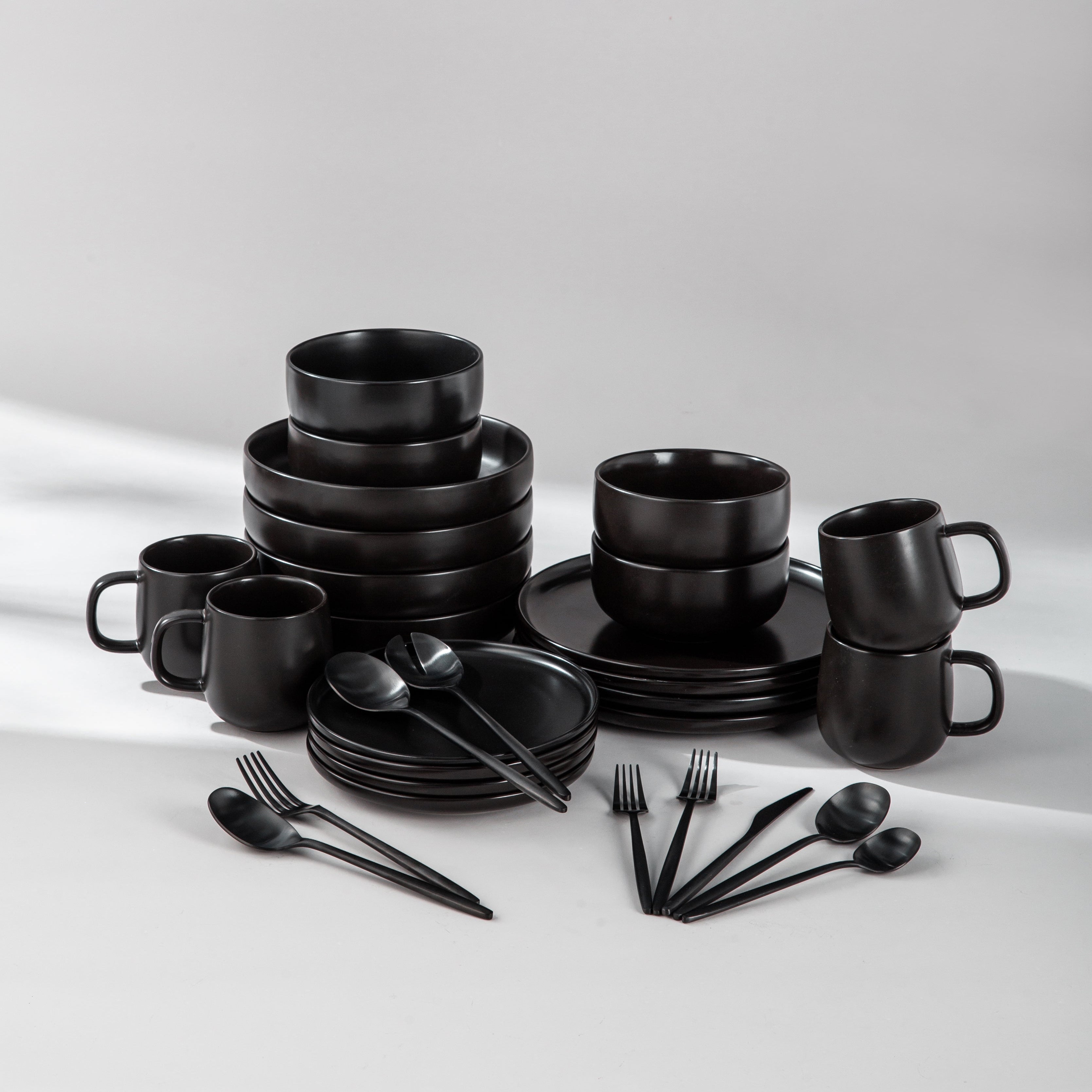 Summer Bundle Set-JAZZUPCO-Matte Black-Minimalist Flatware 2.0-Matte Black-JAZZUPCO
