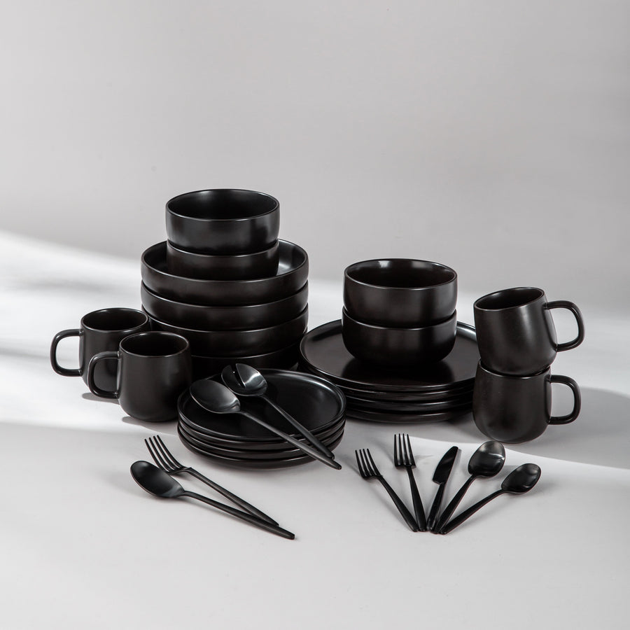 Summer Bundle Set-JAZZUPCO-Matte Black-Ava Flatware-Matte Black-JAZZUPCO