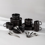 Summer Bundle Set-JAZZUPCO-Matte Black-Ava Flatware-Matte Silver-JAZZUPCO