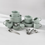 Black Friday Bundle Set-JAZZUPCO-Matte Sage Green (4 Person Set)-Ava Flatware - Matte Silver (4 Person Set)-JAZZUPCO