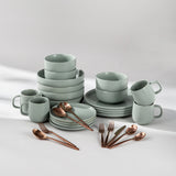Summer Bundle Set-JAZZUPCO-Matte Sage Green-Ava Flatware-Matte Rose Gold-JAZZUPCO