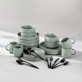 Summer Bundle Set-JAZZUPCO-Matte Sage Green-Ava Flatware-Matte Black-JAZZUPCO
