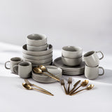 Summer Bundle Set-JAZZUPCO-Matte Dove Gray-Ava Flatware-Matte Gold-JAZZUPCO