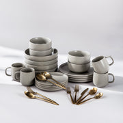 Summer Bundle Set-JAZZUPCO-Matte Dove Gray-Ava Flatware-Matte Gold-JAZZUPCO