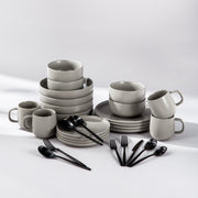 Summer Bundle Set-JAZZUPCO-Matte Dove Gray-Ava Flatware-Matte Black-JAZZUPCO