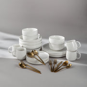 Summer Bundle Set-JAZZUPCO-Matte White-Ava Flatware-Matte Gold-JAZZUPCO