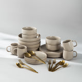 Summer Bundle Set-JAZZUPCO-Matte Taupe-Ava Flatware-Matte Gold-JAZZUPCO