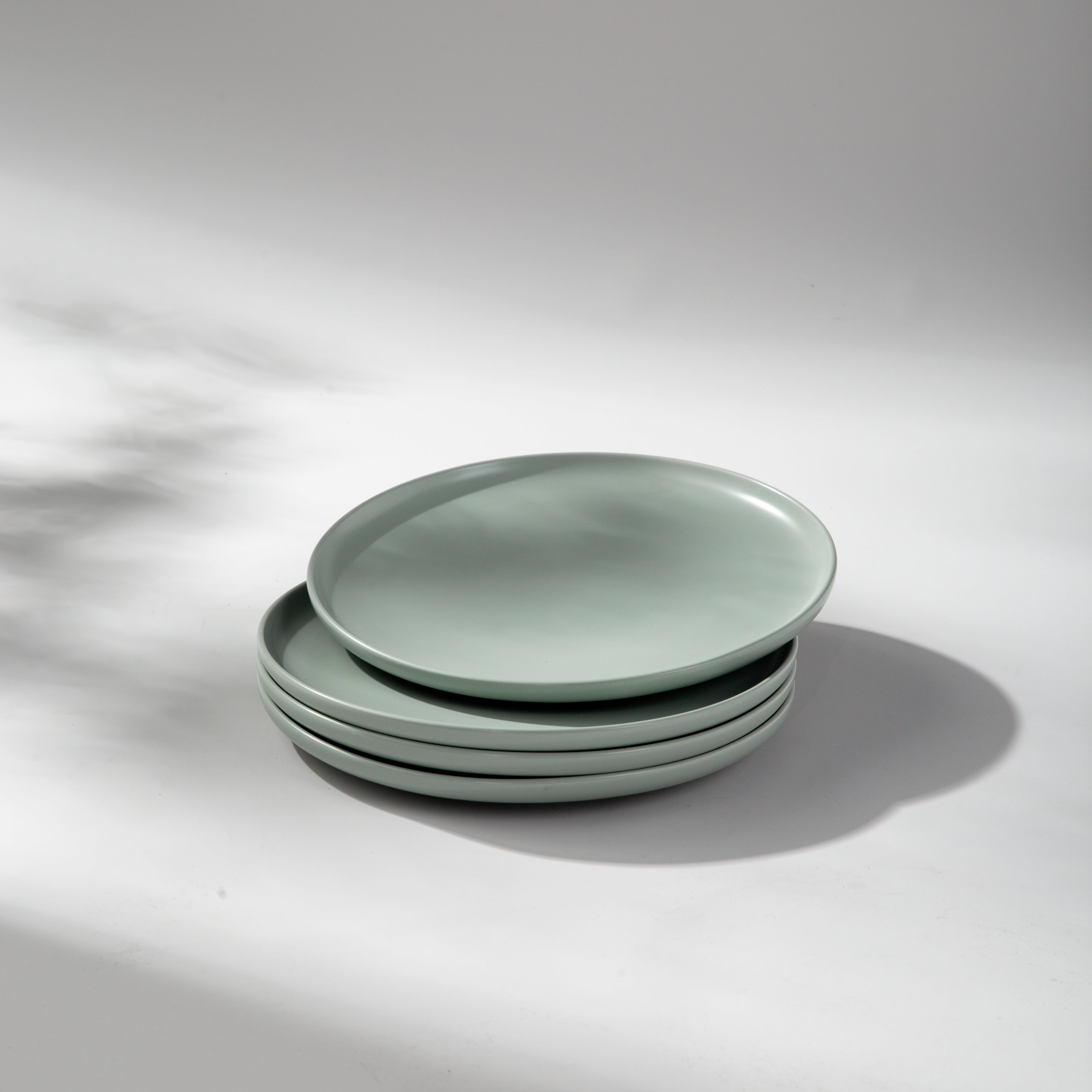 Minimalist Dinner Plate-JAZZUPCO-Matte Sage Green-4 x Dinner Plates-JAZZUPCO