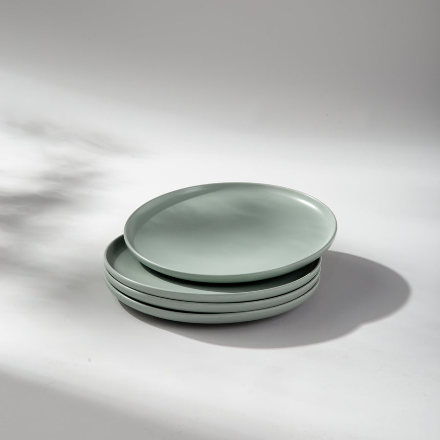 Minimalist Dinner Plate-JAZZUPCO-Matte Sage Green-4 x Dinner Plates-JAZZUPCO