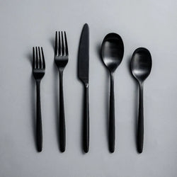 Ava Flatware-Flatware-JazzUpCo-Matte Black-4 Person Set (20 Pieces)-JAZZUPCO
