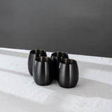 The Wine Glasses and Cups-JazzUpCo-Matte Black-4 Cups-JAZZUPCO