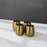 The Wine Glasses and Cups-JazzUpCo-Matte Gold-4 Cups-JAZZUPCO