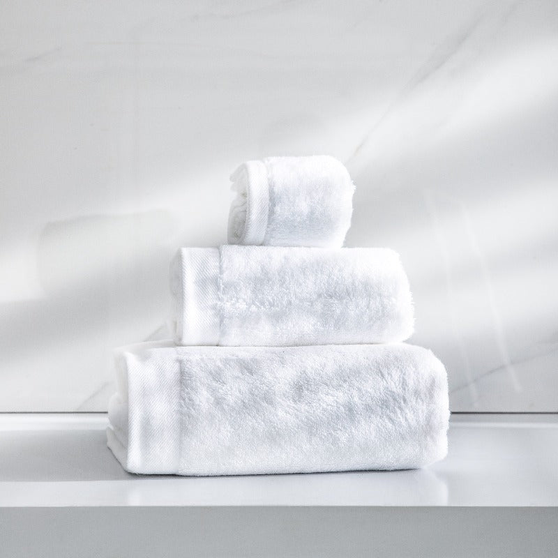 Luxury Hotel Collection Towel Set-JAZZUPCO-White-1 Bath Towel & Hand Towel & Wash Cloth-JAZZUPCO