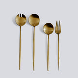 Gilded Serving Utensils & Salad Servers-JazzUpCo-JAZZUPCO