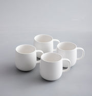 Minimalist Dinnerware-JAZZUPCO-Matte White-4 x Mugs-JAZZUPCO