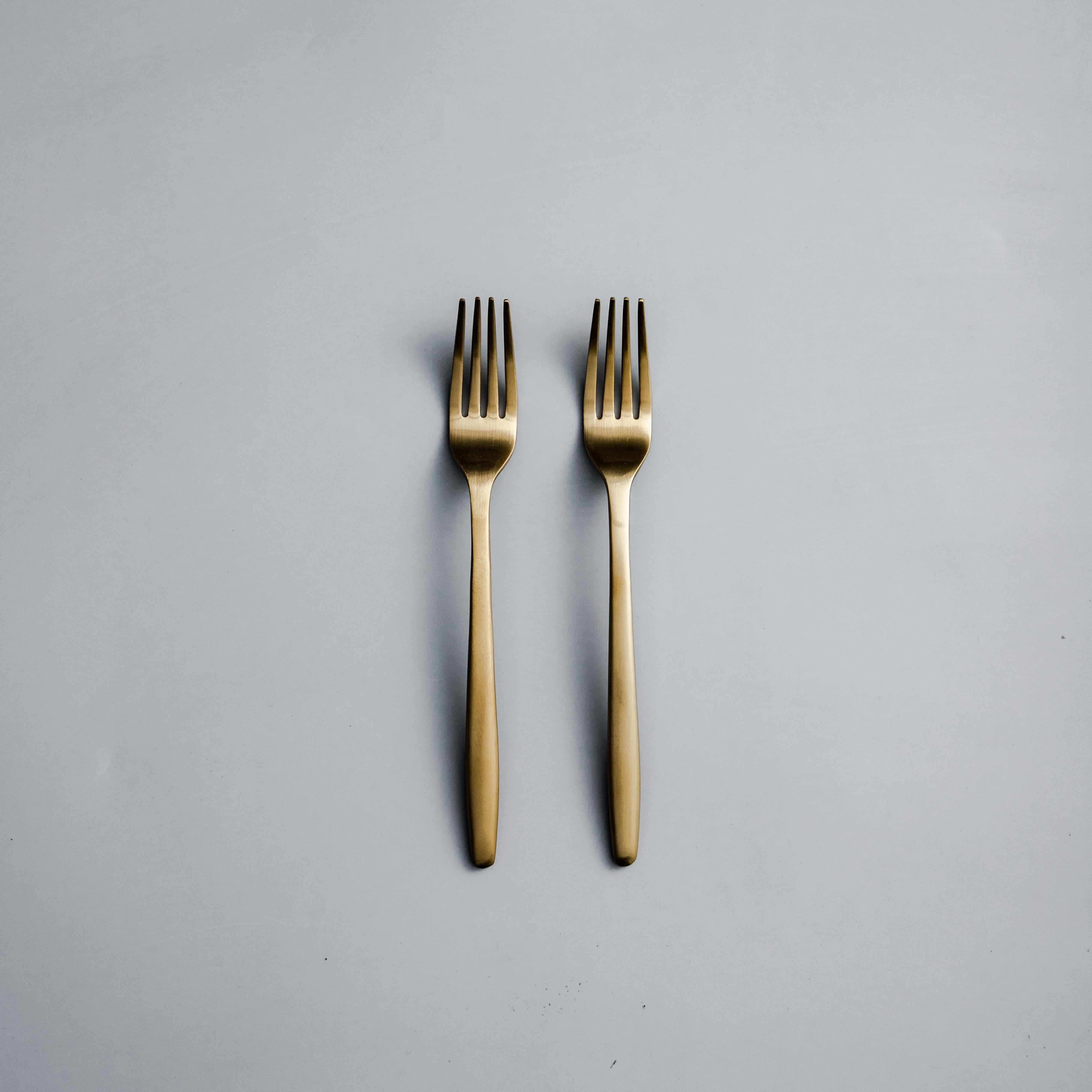 Ava Salad Servers & Individual Pieces-JAZZUPCO-Matte Gold-Salad Fork (2 Pieces)-JAZZUPCO