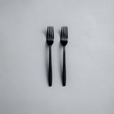Ava Salad Servers & Individual Pieces-JAZZUPCO-Matte Black-Salad Fork (2 Pieces)-JAZZUPCO