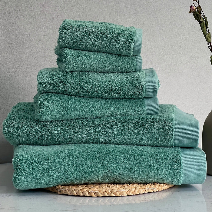 Luxury Hotel Collection Towel Set-JAZZUPCO-Green-2 Bath Towels & Hand Towels & Wash Cloths-JAZZUPCO