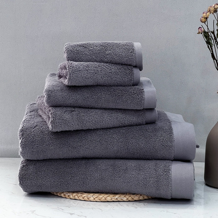 Luxury Hotel Collection Towel Set-JAZZUPCO-Gray-2 Bath Towels & Hand Towels & Wash Cloths-JAZZUPCO