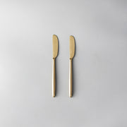 Ava Salad Servers, Serving Utensils & Individual Pieces-JAZZUPCO-Matte Gold-Butter Knife (2 Pieces)-JAZZUPCO