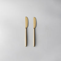 Matching Pieces-JAZZUPCO-Matte Gold-Butter Knife (2 Pieces)-JAZZUPCO