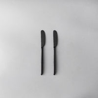 Matching Pieces-JAZZUPCO-Matte Black-Butter Knife (2 Pieces)-JAZZUPCO