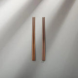 Minimalist/ French Flatware Salad Servers, Serving Utensils & Individual Pieces-JAZZUPCO-Matte Rose Gold-Chopsticks (2 Pairs)-JAZZUPCO