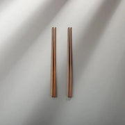 Minimalist/ French Flatware Salad Servers, Serving Utensils & Individual Pieces-JAZZUPCO-Matte Rose Gold-Chopsticks (2 Pairs)-JAZZUPCO