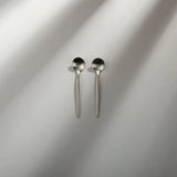 Minimalist/ French Flatware Salad Servers, Serving Utensils & Individual Pieces-JAZZUPCO-Matte Silver-Teaspoon (2 Pieces)-JAZZUPCO