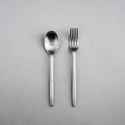 Salad Servers & Utensils-JAZZUPCO-Matte Silver-Serving Utensils-JAZZUPCO