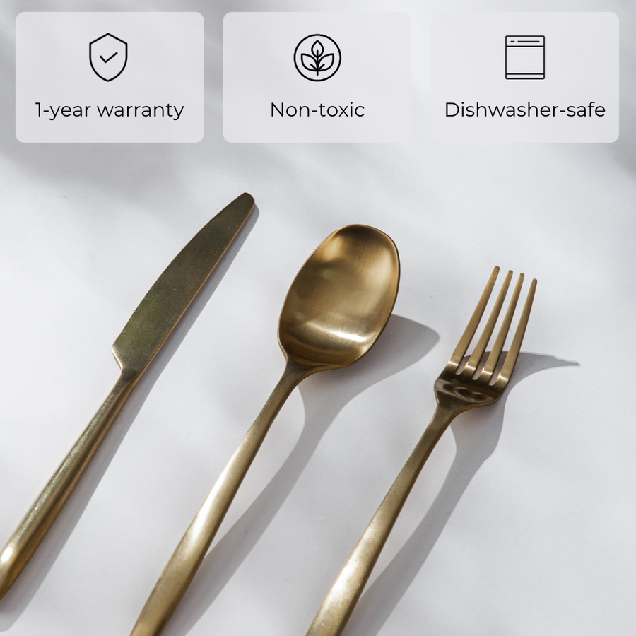 Ava Flatware Essentials Set-Flatware-JazzUpCo-JAZZUPCO